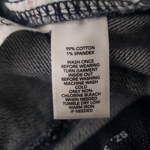 Ann Taylor LOFT Womens 10 Petite Dark Blue Denim Capri Jeans Stretch - Picture 7 of 7